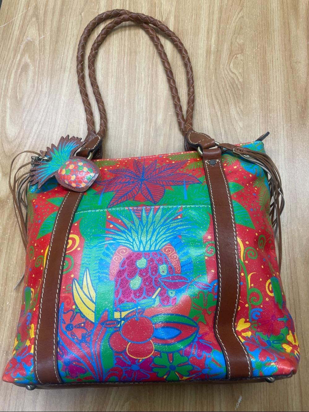 Patricia Nash festival pineapple bag